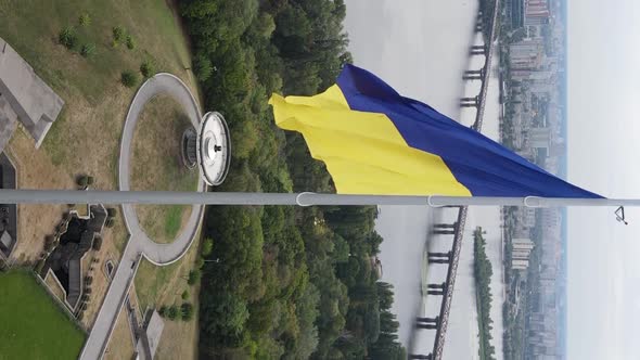 Vertical Video National Flag of Ukraine alt