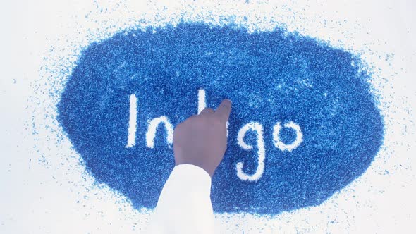 Blue Writing Indigo