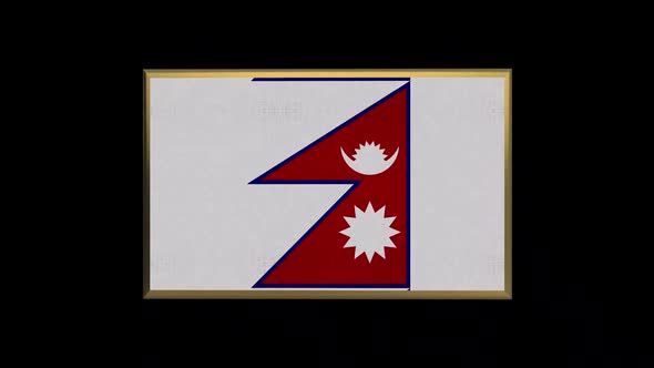 Nepal 3D Flag alt