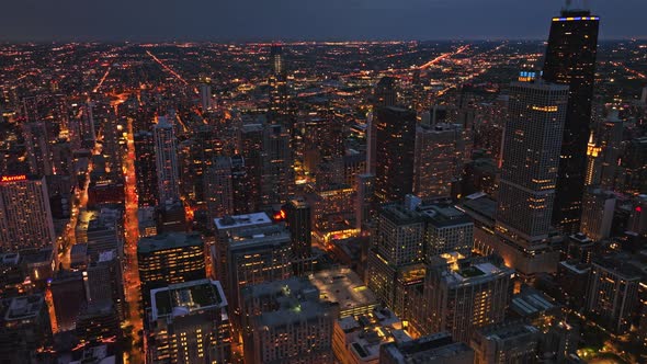 Glass Concrete Design Business Offices Buildings in the Center of the City