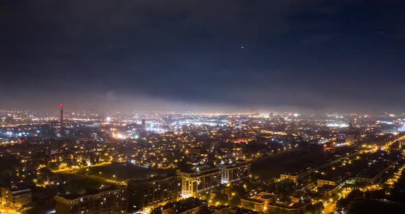 Aerial Hyperlapse of Fireworks in Chicago for July 4th alt