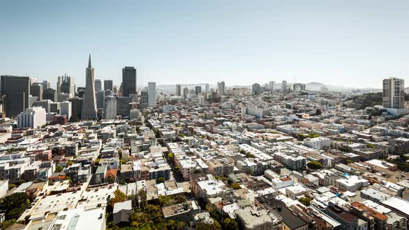 Aerial Time Lapse of Downtown San Francisco, San Francisco, California, USA alt