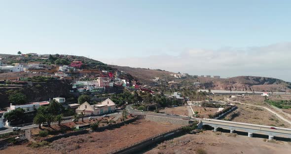 Telde Neighbourhood In Gran Canaria Aerial Footage