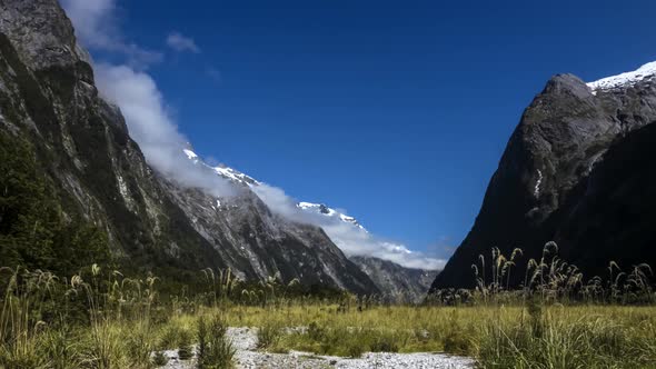 Milford Track valley timelapse alt