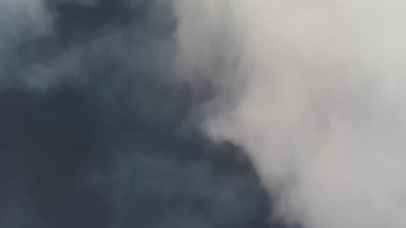 The View From the Drone is on the Beautiful Morning Sea of Clouds alt