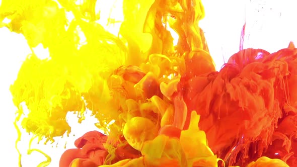 Yelow And Orange Ink Drops alt