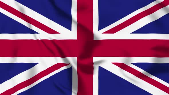 4K United Kingdom Flag - Loopable