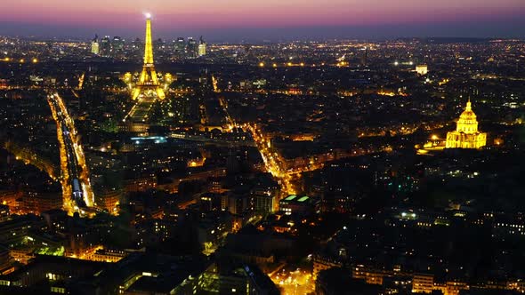 Paris Night Romantic VIew