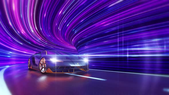 4K_Lamborghini Shuttle Tunnel