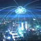 smart Connected city skyline. Futuristic network concept, city Technology. - VideoHive Item for Sale