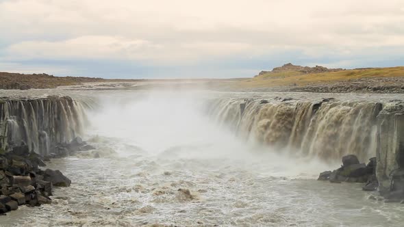 Waterfall Selfoss in Iceland alt