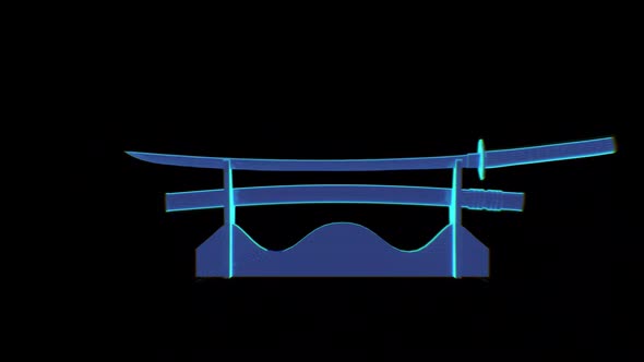 Special Katana Hologram Loop Rotation alt