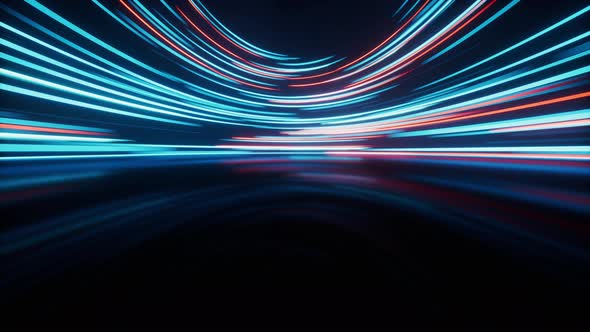 Glowing round illuminated lines alt