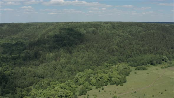 Hilly Surface in Summer Filmed From a Height alt