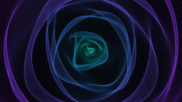 Abstract animated background simulating energy waves