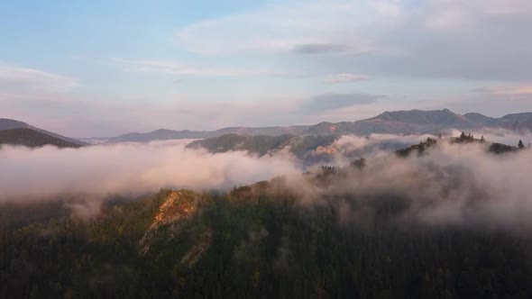 Over Beautiful Mountain Scenery alt