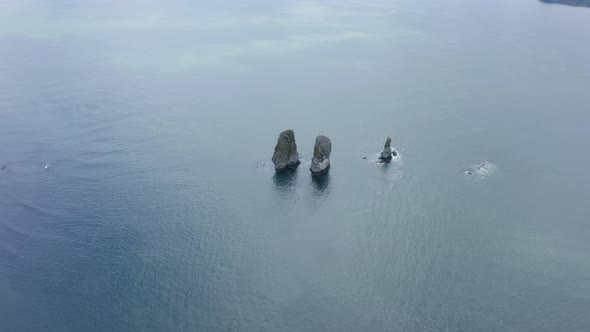 Three Brothers is a Famous Landmark in the Avacha Bay