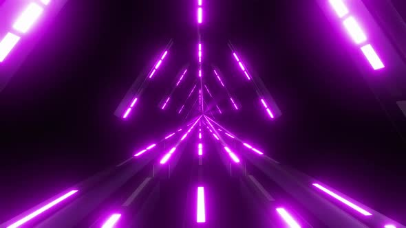 4K Pink Triangle Tunnel