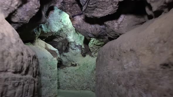 Cave, dungeon. Speleology, cave, dungeon, dark tunnel, underground excavations alt