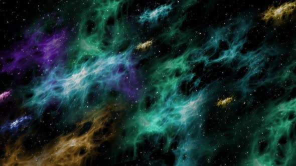 Stars and nebula