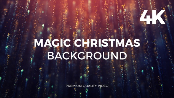 Magic Christmas Background 4K