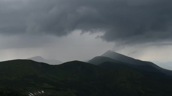  Video Footage Timelapse of Carpathian Mountains