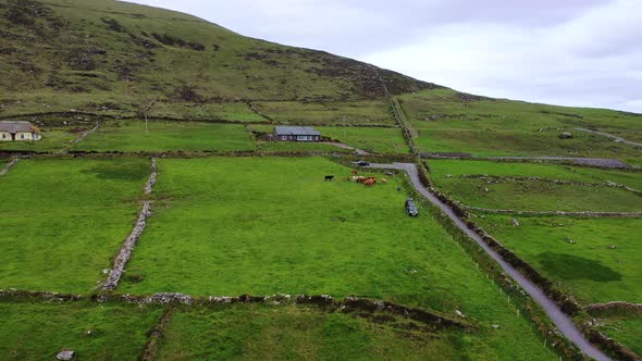 Beautiful Aerial View of Valentia Island. Locations Worth Visiting on the Wild Atlantic Way. Scenic