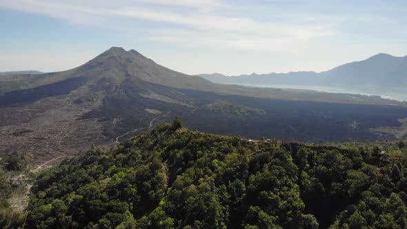 View of Mt. Batur from Kintamani, Bali