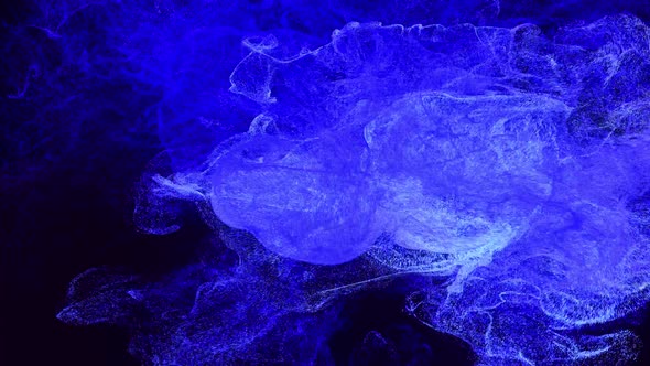 Glow Particles Spread in Camera Like Ink Effect alt