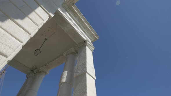 Low angle of Punta della Dogana di Mare alt