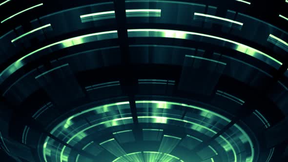 Elegant Tech Circles Green V02, Motion Graphics | VideoHive