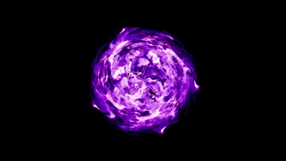 Colorful magic ripples pop up from the center of the screen isolated by alpha channel alt