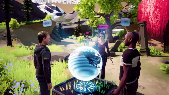 Human Avatars Communicate and Interacting in the Metaverse alt