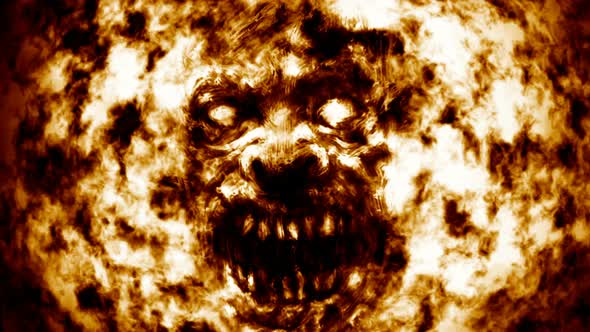 Burning Ghoul Face