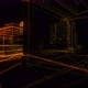Flying Inside Orange Digital Wireframe City Seamless Loop - VideoHive Item for Sale