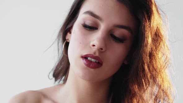 Facial Oil Skin Nourishing Woman Applying Serum alt