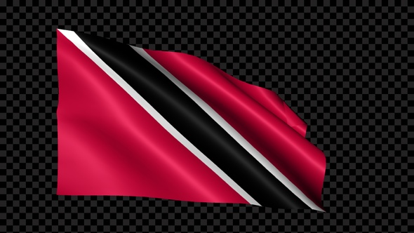 Trinidad And Tobago Flag Blowing In The Wind alt