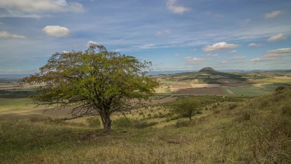 Time lapse of the Czech Central Highlands in the Czech Republic. Beautiful nature alt