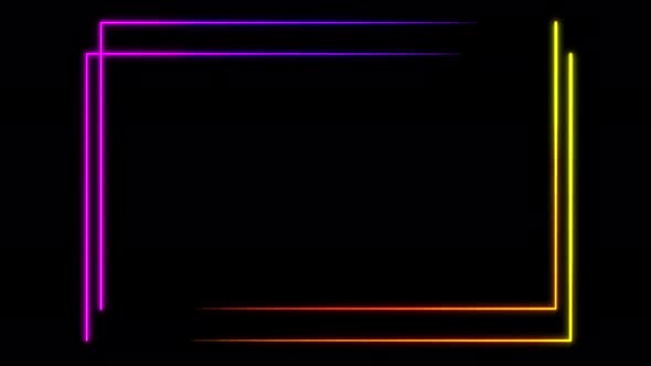 Abstract seamless background spectrum looped animation ultraviolet light 4k glowing