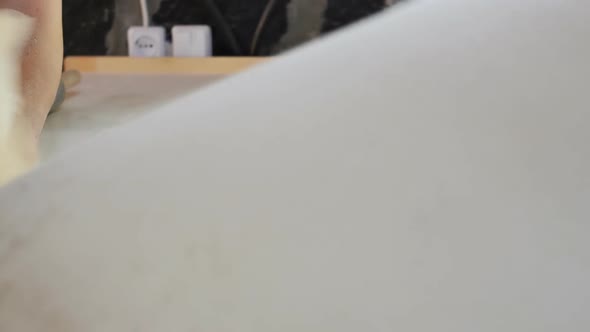 Two Women Bakers Professionally Make Thin Dough for the National Pita in Tonir Roll It Out with a alt