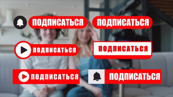 Youtube Subscribe Button In Russian alt