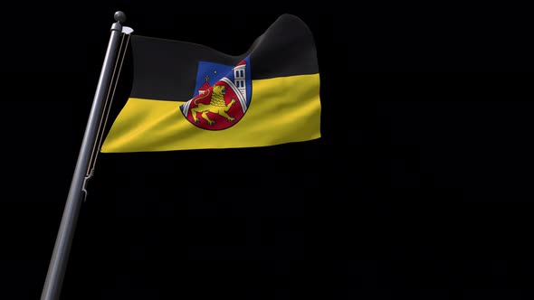 Göttingen City  Flag (Germany ) With Alpha Channel 4K alt