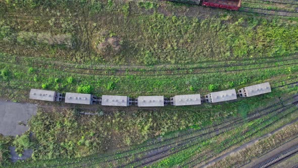 Railway Station for Cargo Aerial View