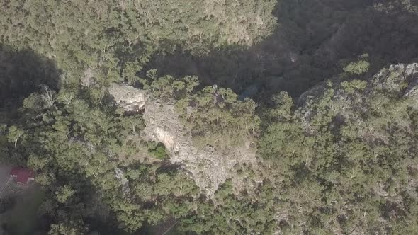 Jenolan Caves Township, Jenolan, New South Wales, Australia 4K Aerial Drone