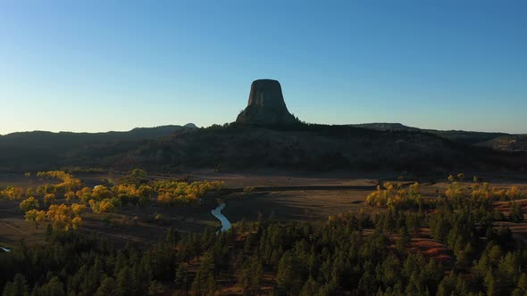 Devils Tower Butte at Sunset alt