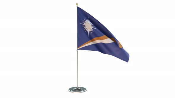 Marshall Islands Office Small Flag Pole
