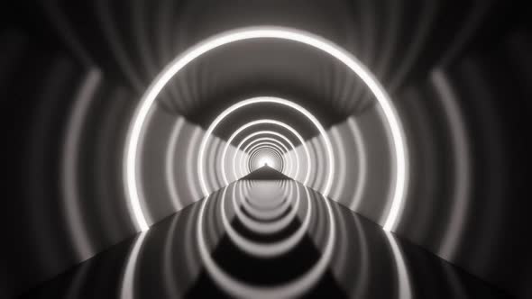 Neon Circle Vj Tunnel