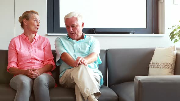 Two seniors having discussion together alt