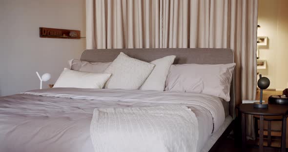 Scandinavian Bedroom Interior Bright and Comfortable Modern Bedroom Cozy Room alt