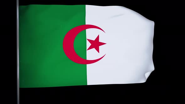 Algeria Flag Animation 4k